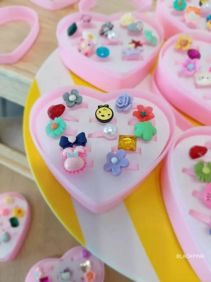 Black Pink - Korean Children Fashion - #designkidswear - Random Ring Set - 8