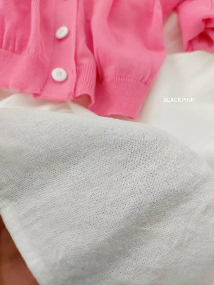 Black Pink - Korean Children Fashion - #designkidswear - Summer Big Collar One-piece - 3