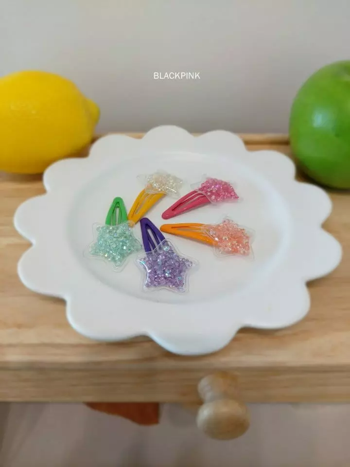 Black Pink - Korean Children Fashion - #kidzfashiontrend - Star Hairpin - 3
