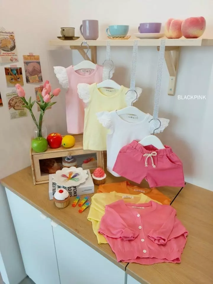 Black Pink - Korean Children Fashion - #prettylittlegirls - Lace Wing Tee
