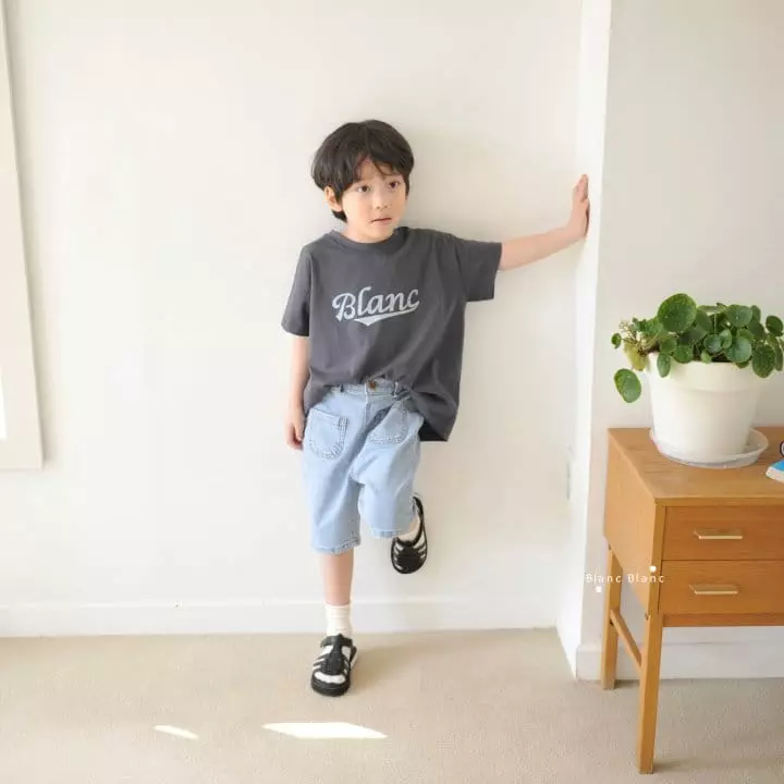 Blancblanc - Korean Children Fashion - #Kfashion4kids - Pocket Jeans - 2