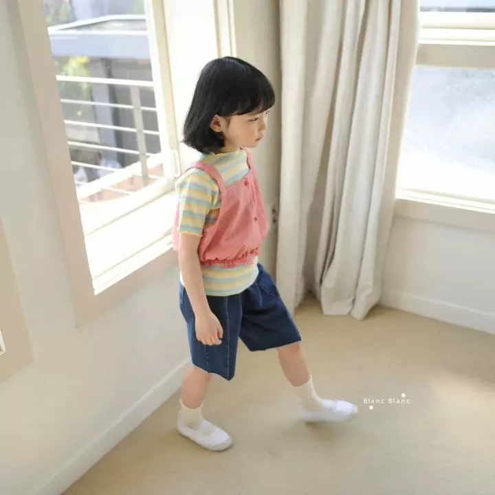 Blancblanc - Korean Children Fashion - #childofig - Rainbow Rib Tee - 7