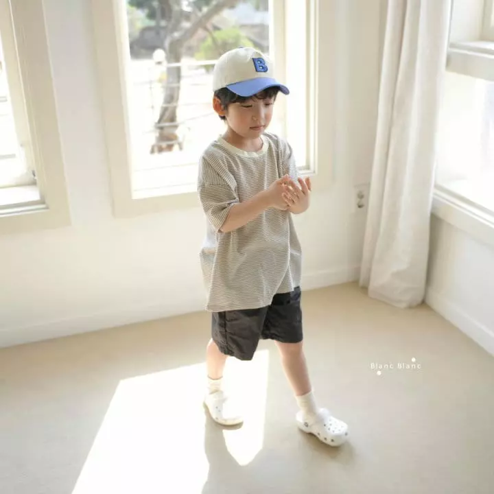 Blancblanc - Korean Children Fashion - #childofig - Eco Pin Boxy Tee - 5