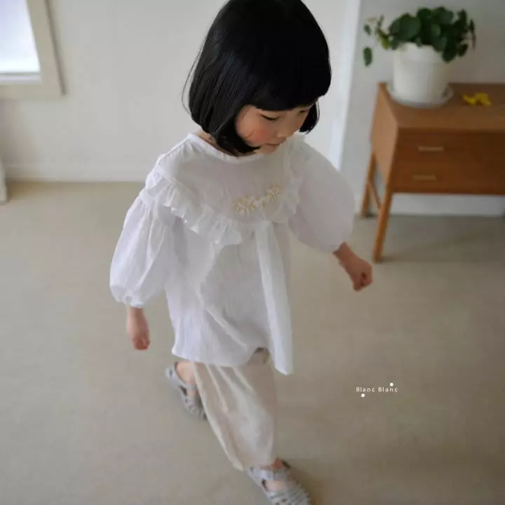 Blancblanc - Korean Children Fashion - #childofig - Quilting Wrinkle Blouse