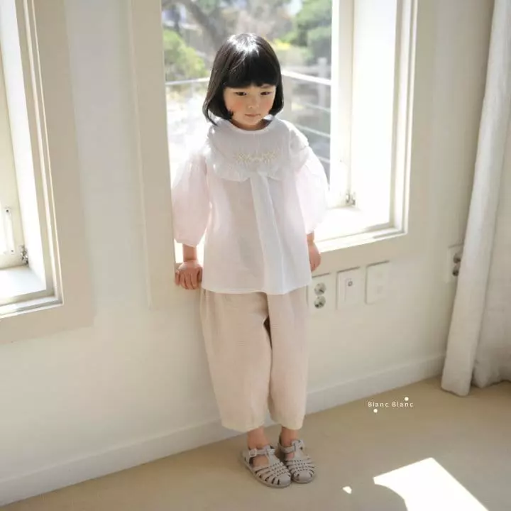 Blancblanc - Korean Children Fashion - #childofig - Quilting Wrinkle Blouse - 2