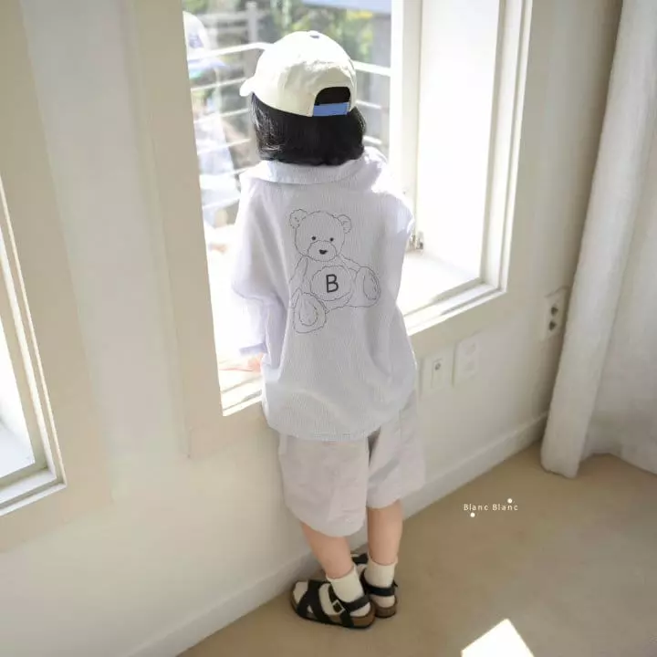 Blancblanc - Korean Children Fashion - #childofig - B Bear Shirt Jacket