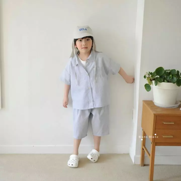 Blancblanc - Korean Children Fashion - #childofig - Shirt Top Bottom Set - 8