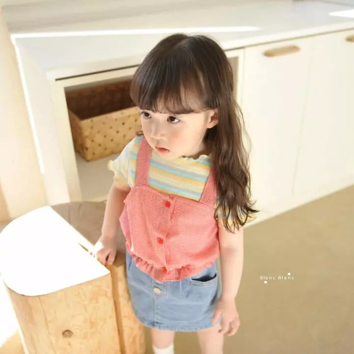 Blancblanc - Korean Children Fashion - #childrensboutique - Rainbow Rib Tee - 8