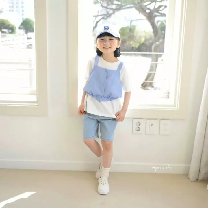 Blancblanc - Korean Children Fashion - #childrensboutique - Pocket Jeans - 11