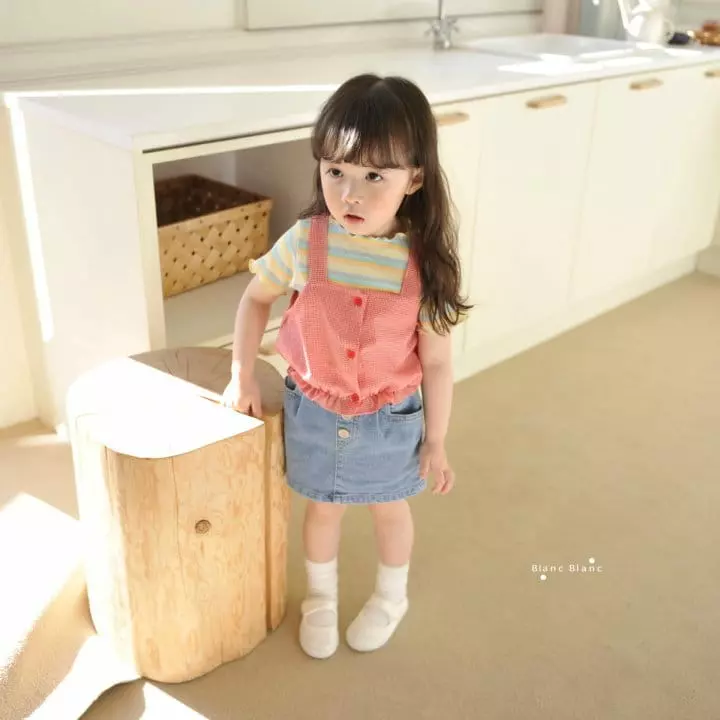 Blancblanc - Korean Children Fashion - #designkidswear - Check Busiter - 5