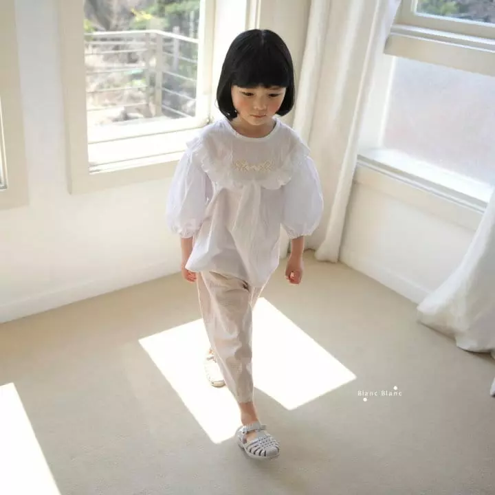 Blancblanc - Korean Children Fashion - #childrensboutique - Quilting Wrinkle Blouse - 4