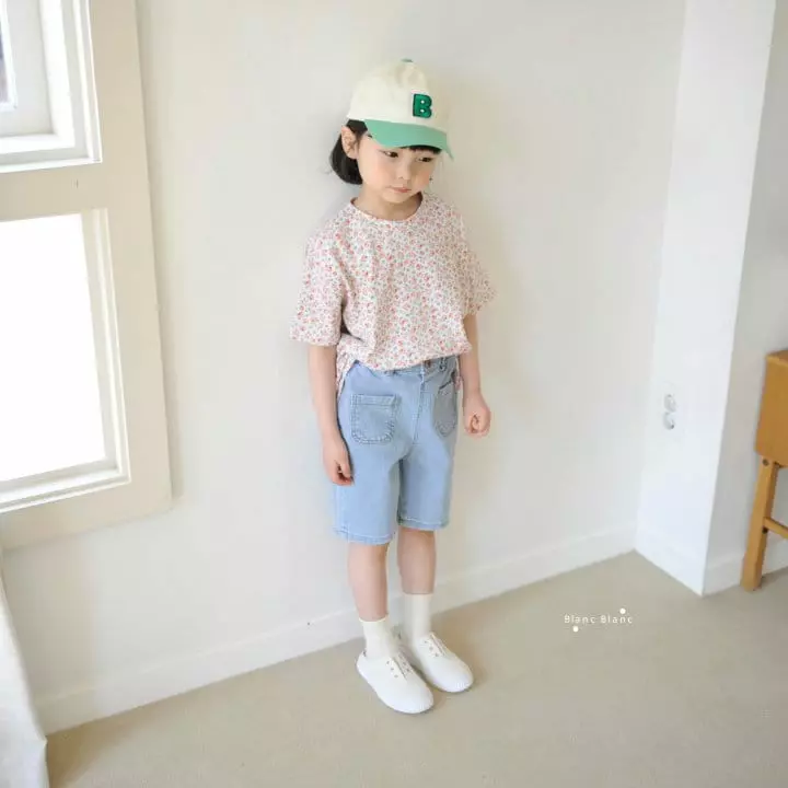 Blancblanc - Korean Children Fashion - #discoveringself - Flower Boxy Tee - 11
