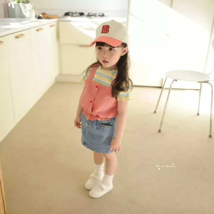 Blancblanc - Korean Children Fashion - #discoveringself - Rainbow Rib Tee - 10
