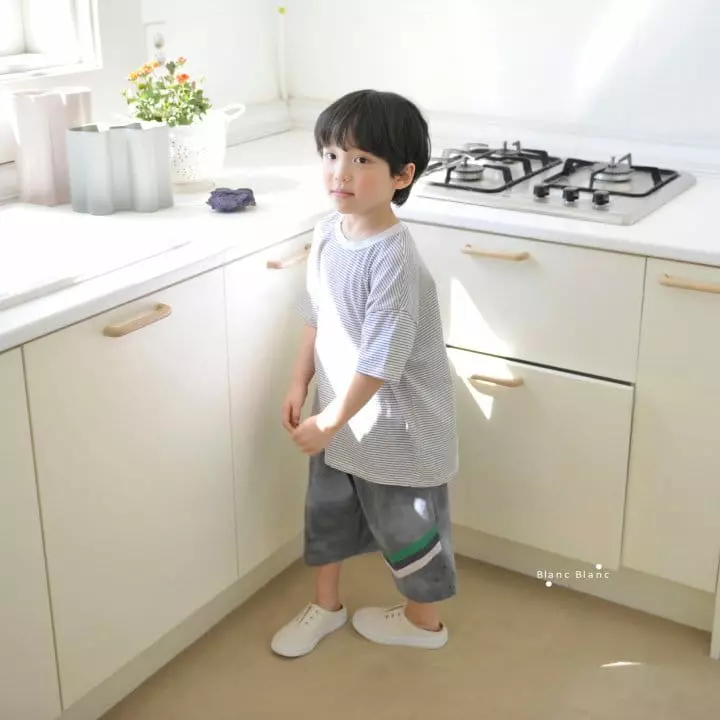 Blancblanc - Korean Children Fashion - #discoveringself - Eco Pin Boxy Tee - 8
