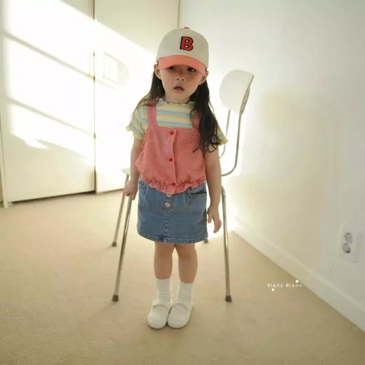 Blancblanc - Korean Children Fashion - #fashionkids - Check Busiter - 7
