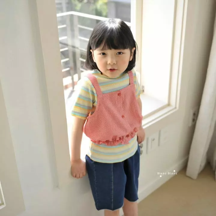 Blancblanc - Korean Children Fashion - #kidsshorts - Check Busiter - 8