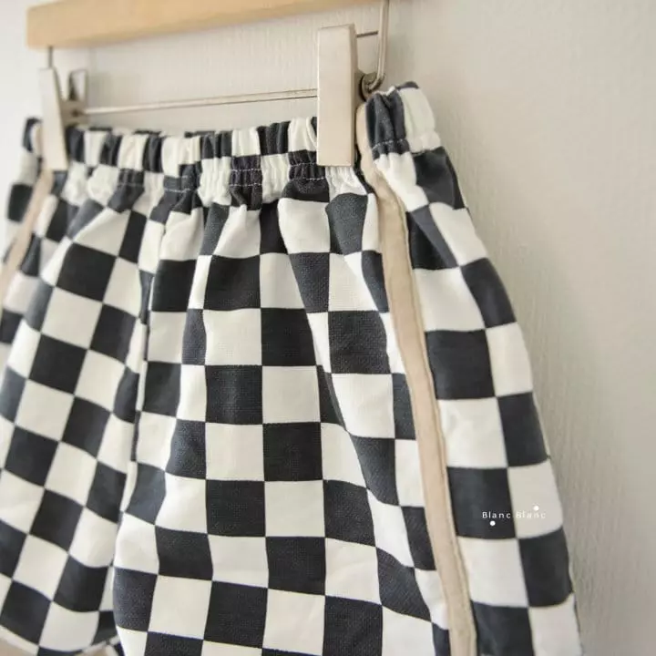 Blancblanc - Korean Children Fashion - #kidsstore - Chess Shorts - 4