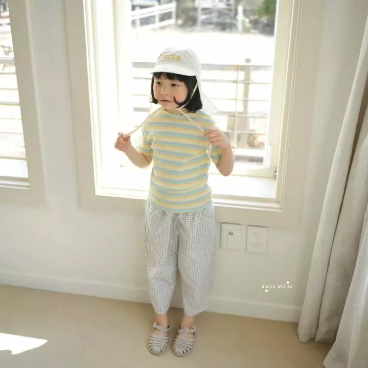 Blancblanc - Korean Children Fashion - #littlefashionista - Rainbow Rib Tee - 2