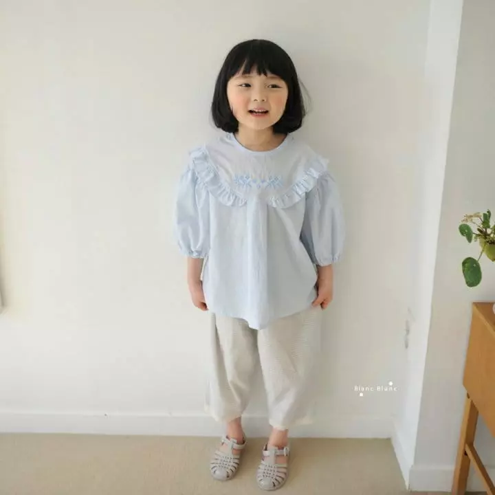 Blancblanc - Korean Children Fashion - #littlefashionista - Quilting Wrinkle Blouse - 11