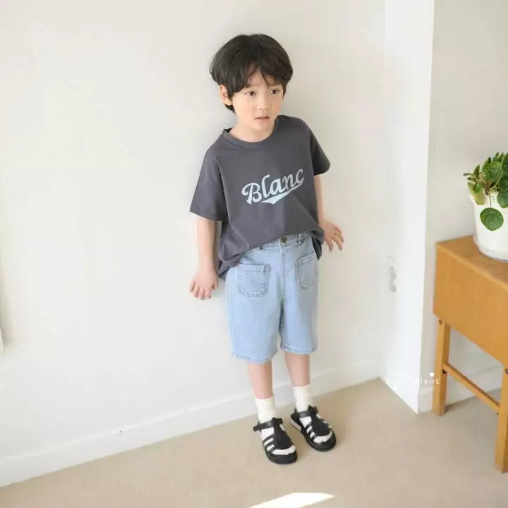 Blancblanc - Korean Children Fashion - #littlefashionista - Pocket Jeans - 3