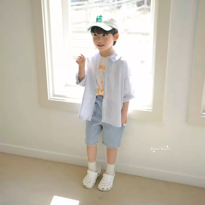 Blancblanc - Korean Children Fashion - #prettylittlegirls - Pocket Jeans - 6