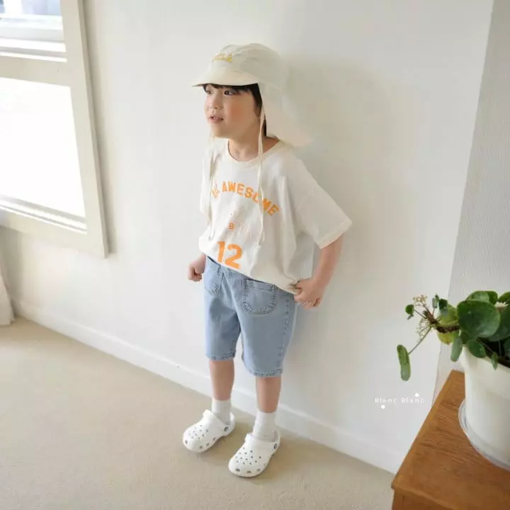Blancblanc - Korean Children Fashion - #todddlerfashion - Pocket Jeans - 7