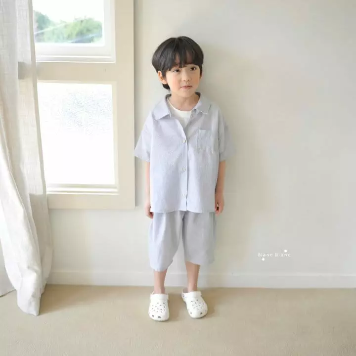 Blancblanc - Korean Children Fashion - #toddlerclothing - Shirt Top Bottom Set - 6