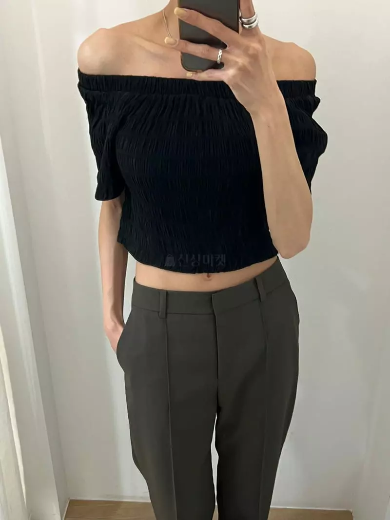 Boheme - Korean Women Fashion - #momslook - Off Shoulder Blouse - 3
