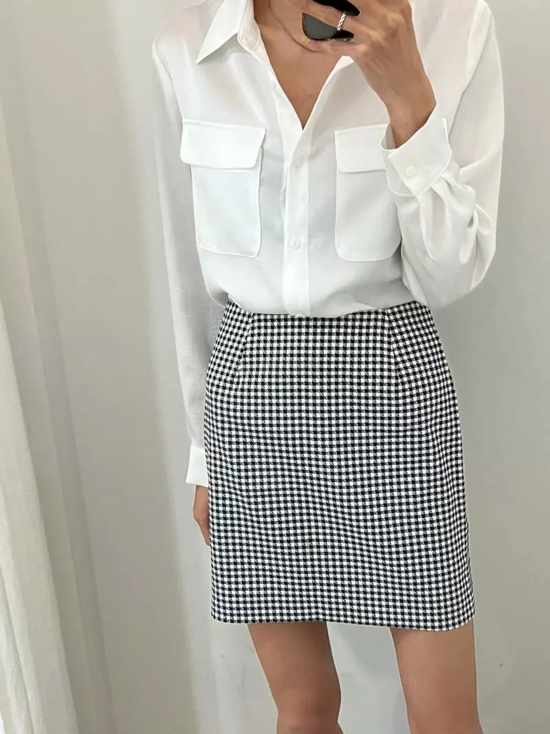 Boheme - Korean Women Fashion - #womensfashion - Ero Check Skirt - 4
