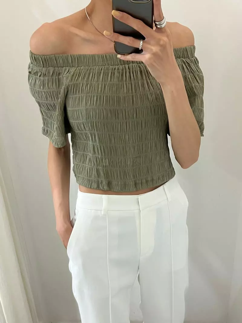 Boheme - Korean Women Fashion - #womensfashion - Off Shoulder Blouse - 2