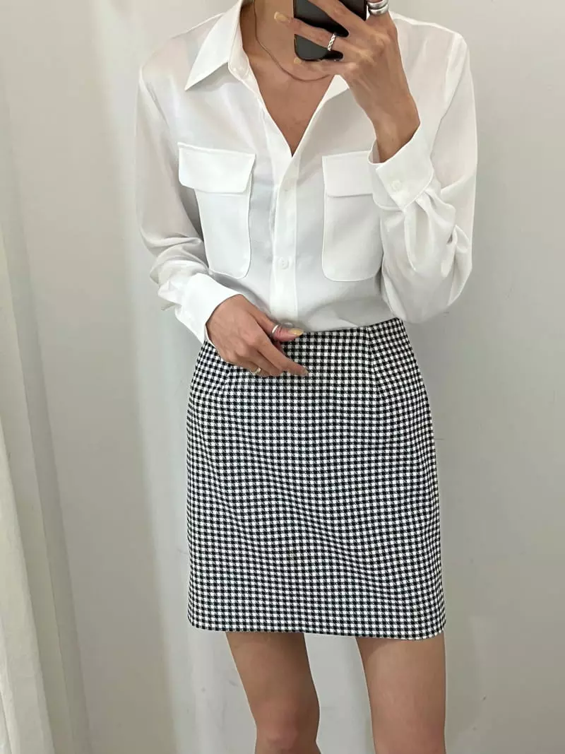 Boheme - Korean Women Fashion - #womensfashion - Ero Check Skirt
