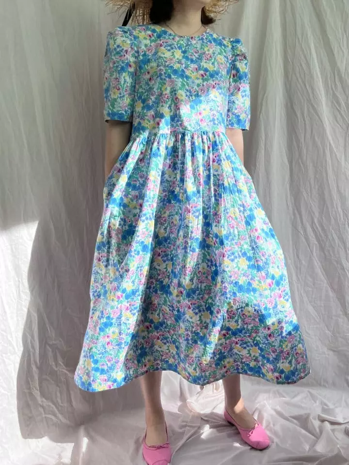 Bon Bon Butik - Korean Women Fashion - #momslook - Mom Floral One-piece - 12