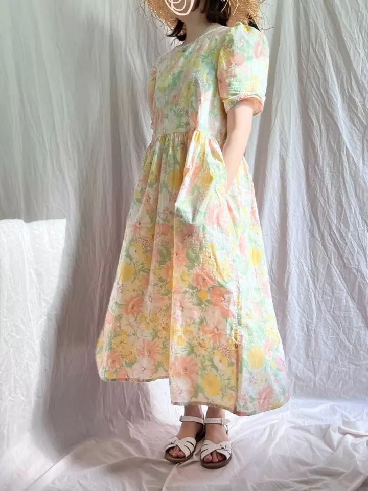 Bon Bon Butik - Korean Women Fashion - #womensfashion - Mom Floral One-piece - 11