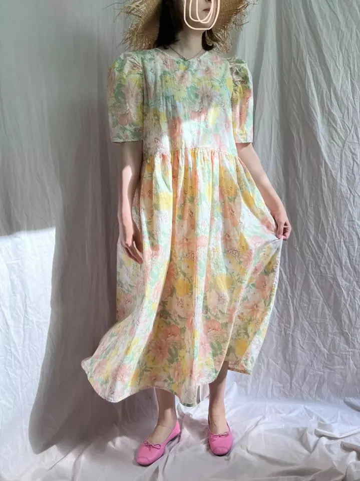 Bon Bon Butik - Korean Women Fashion - #womensfashion - Mom Floral One-piece - 3