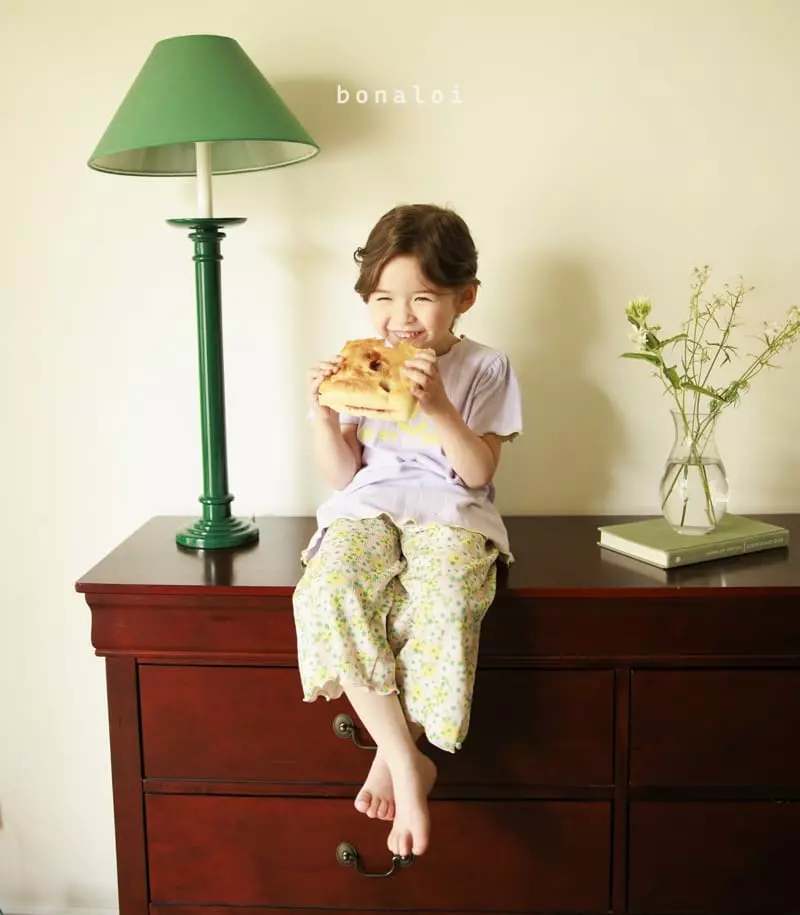 Bonaloi - Korean Children Fashion - #Kfashion4kids - Flower Pocket Pants - 6