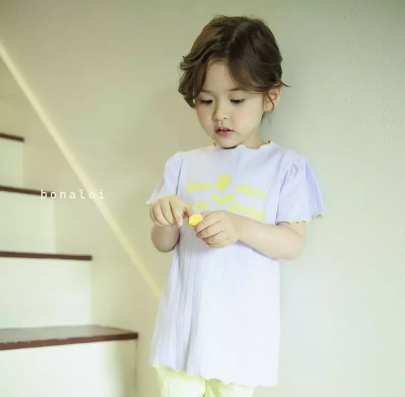 Bonaloi - Korean Children Fashion - #childofig - Volume Long Tee - 11