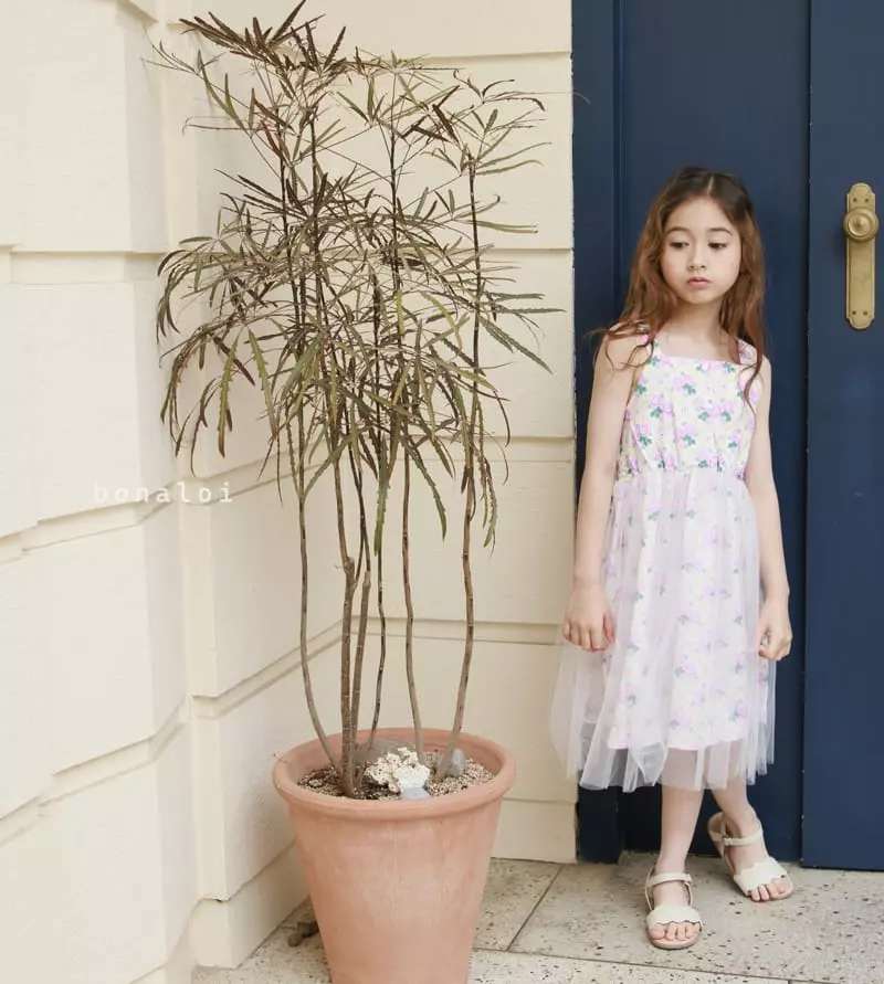 Bonaloi - Korean Children Fashion - #childofig - Rosa Mesh One-piece - 9