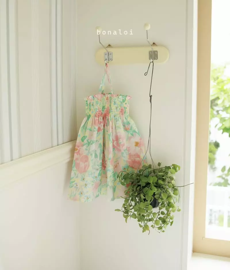 Bonaloi - Korean Children Fashion - #childofig - Shabil Smocked One-piece - 4
