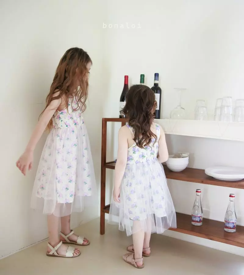 Bonaloi - Korean Children Fashion - #childrensboutique - Rosa Mesh One-piece - 10
