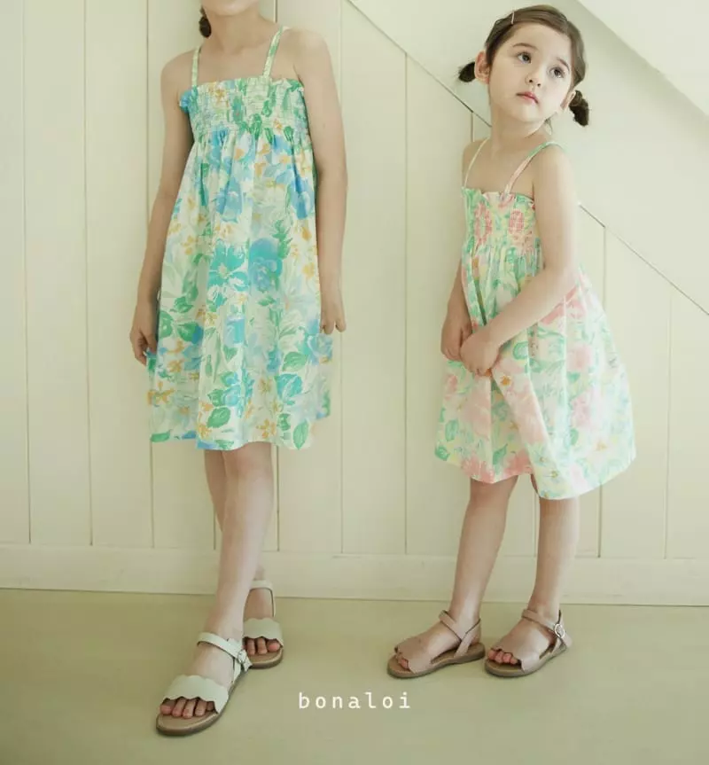 Bonaloi - Korean Children Fashion - #discoveringself - Shabil Smocked One-piece - 6