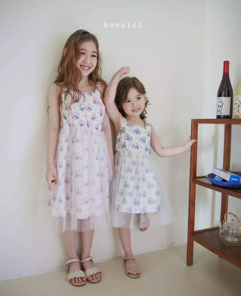 Bonaloi - Korean Children Fashion - #discoveringself - Rosa Mesh One-piece - 12