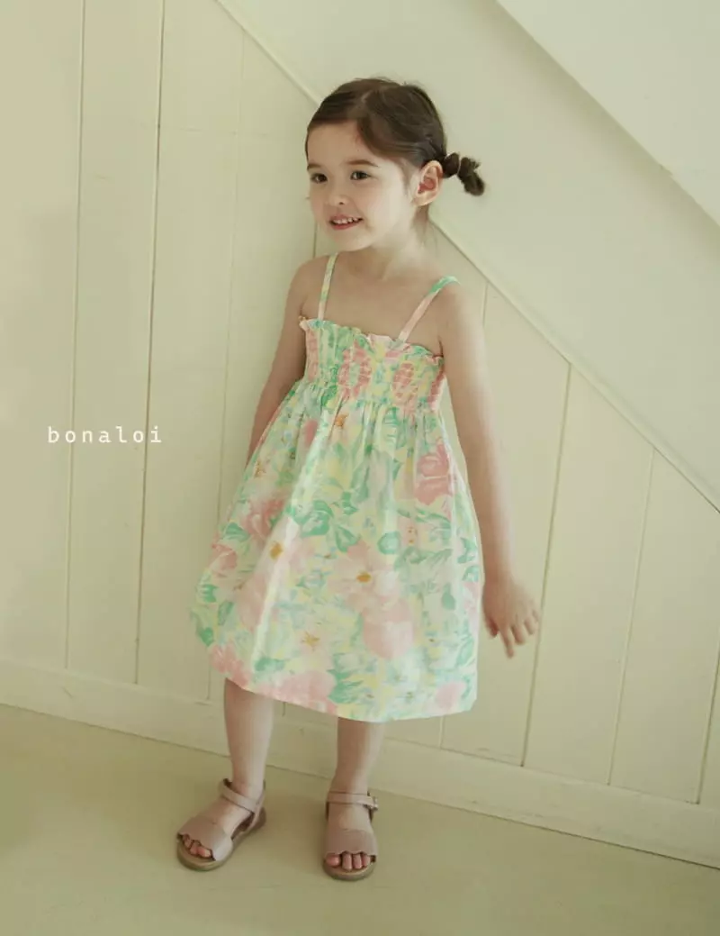 Bonaloi - Korean Children Fashion - #fashionkids - Shabil Smocked One-piece - 7