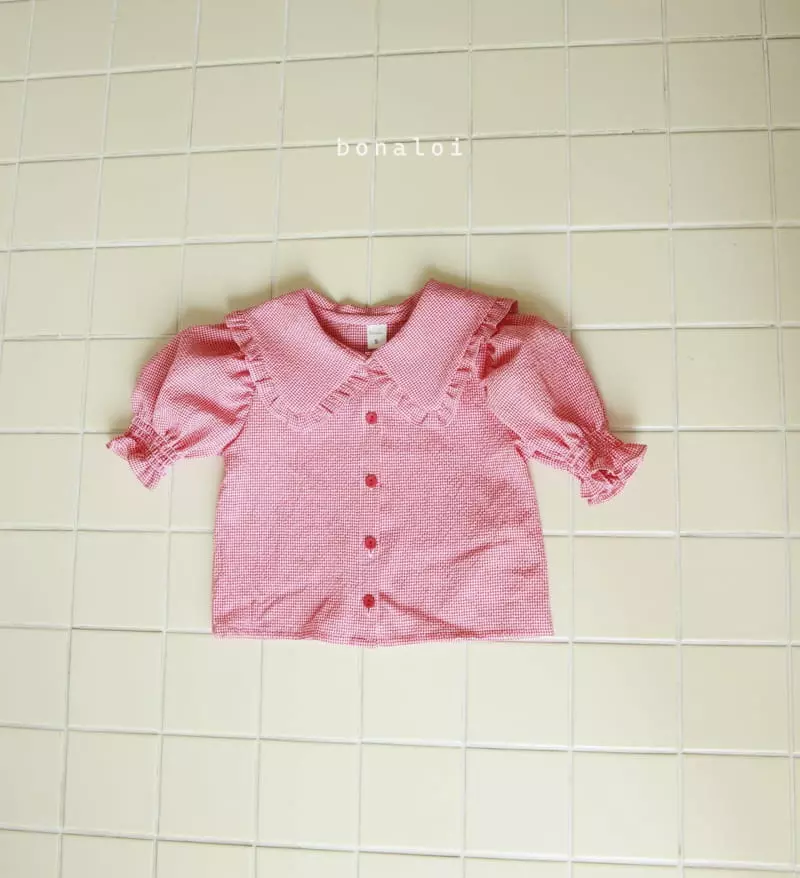 Bonaloi - Korean Children Fashion - #fashionkids - Chilly Smocked Blouse - 3