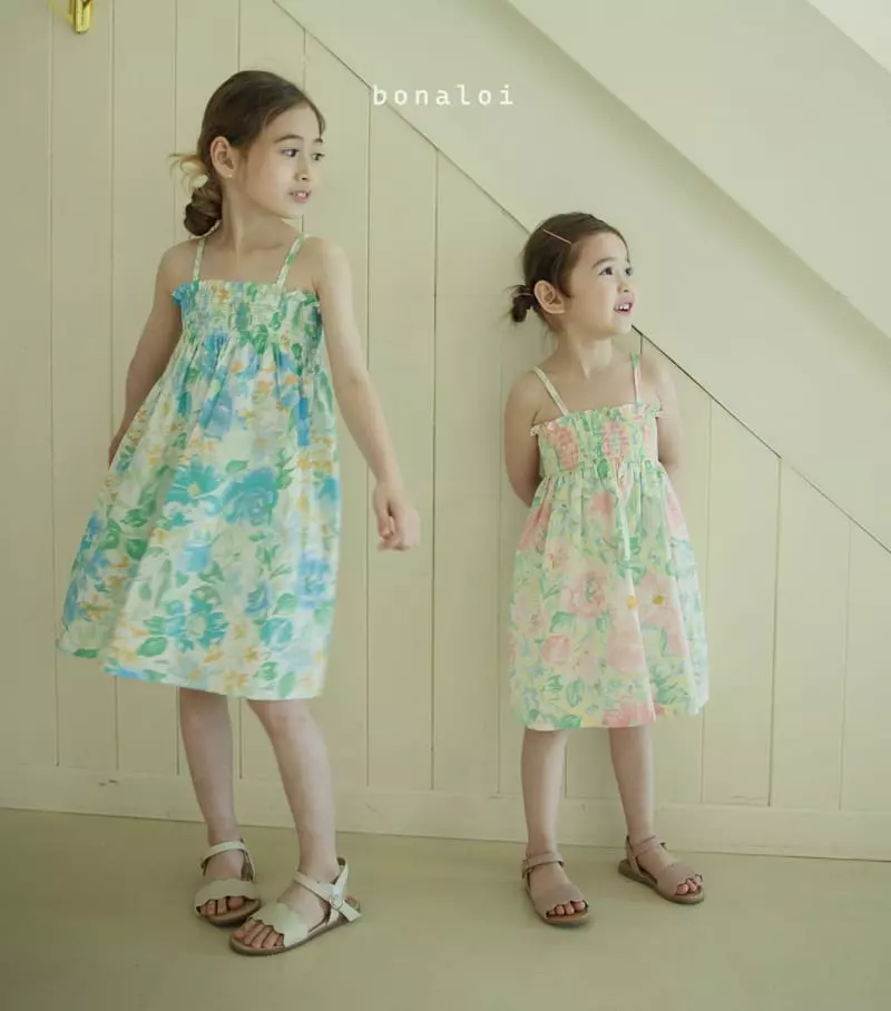 Bonaloi - Korean Children Fashion - #kidsshorts - Shabil Smocked One-piece - 8
