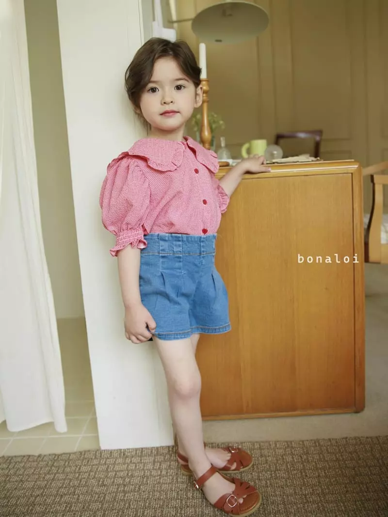 Bonaloi - Korean Children Fashion - #fashionkids - Chilly Smocked Blouse - 4