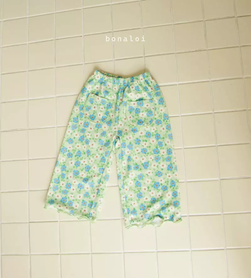 Bonaloi - Korean Children Fashion - #kidsshorts - Flower Pocket Pants - 3