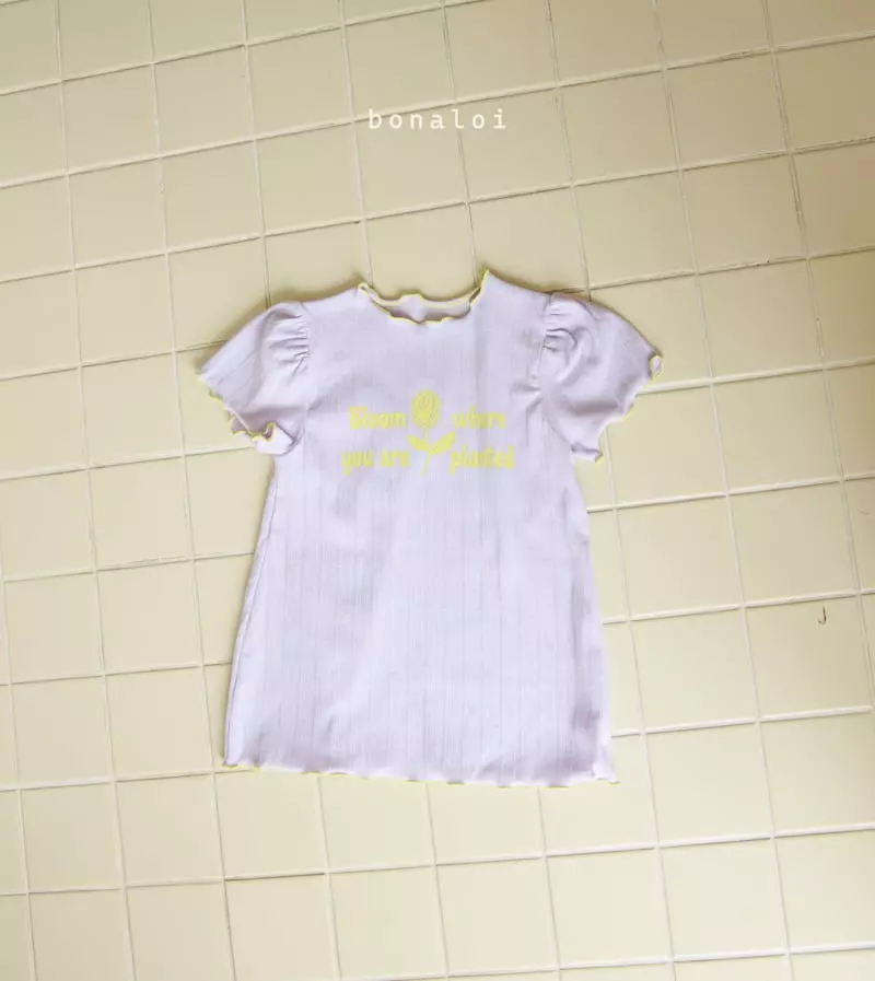 Bonaloi - Korean Children Fashion - #kidsshorts - Volume Long Tee - 2