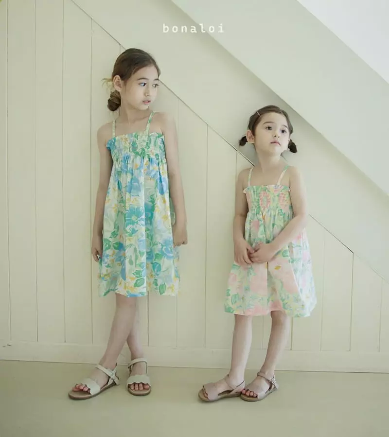 Bonaloi - Korean Children Fashion - #kidsstore - Shabil Smocked One-piece - 9