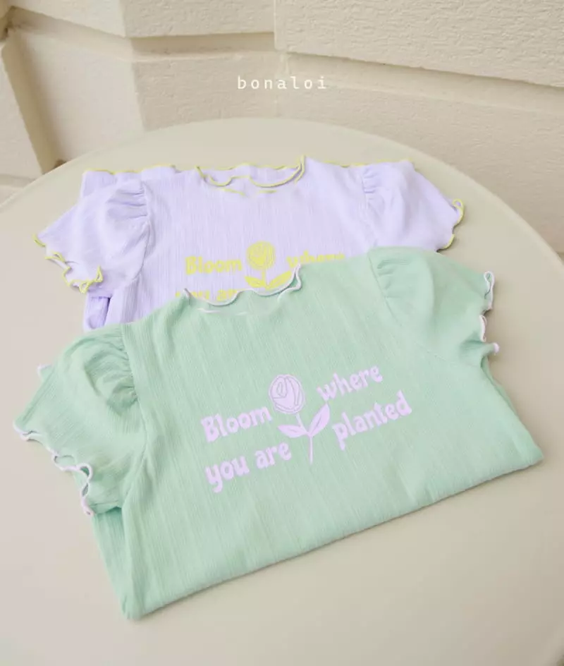 Bonaloi - Korean Children Fashion - #kidsstore - Volume Long Tee - 3