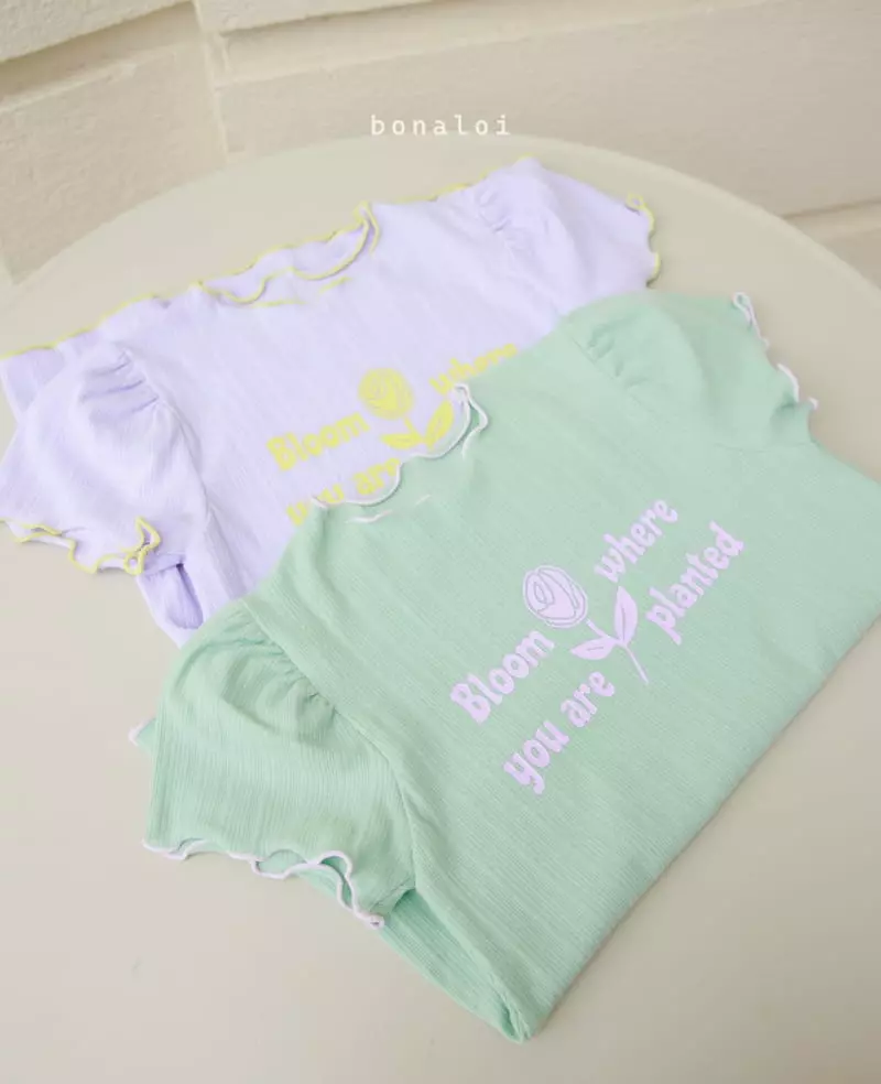 Bonaloi - Korean Children Fashion - #kidsstore - Volume Long Tee - 4